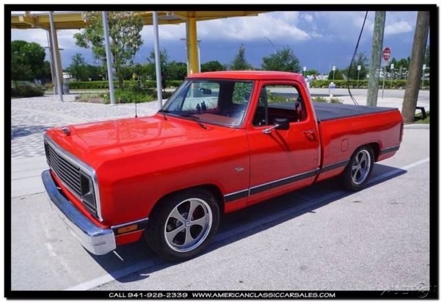1987 Red Dodge Ram 1500 Standard Cab Pickup
