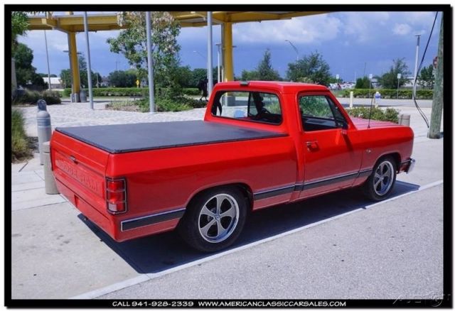 1987 Red Dodge Ram 1500 Standard Cab Pickup