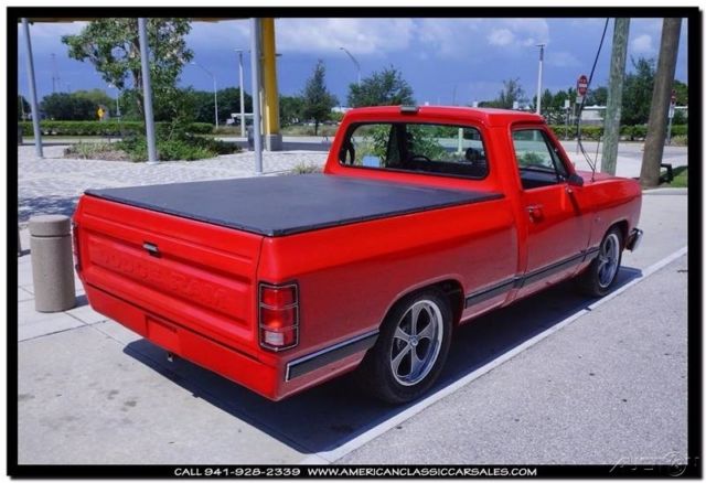1987 Red Dodge Ram 1500 Standard Cab Pickup
