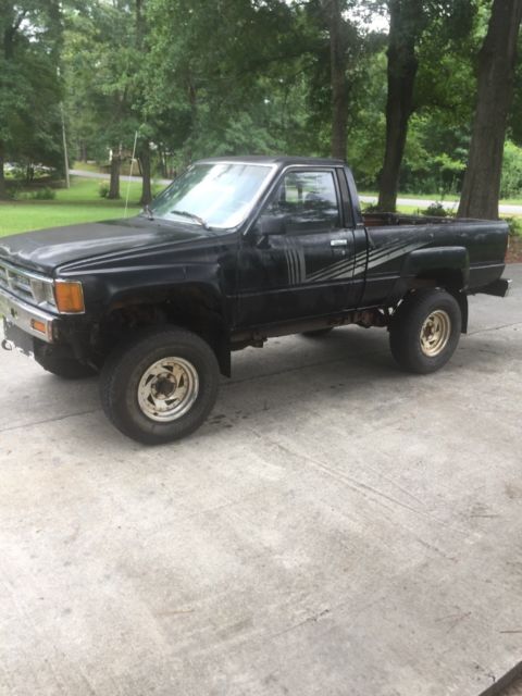 1987 Black Toyota Pickup Standard Cab Pickup