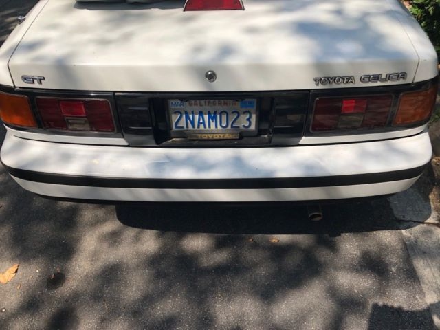 1987 White Toyota Celica Convertible