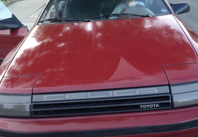 1987 Red Toyota Celica Hatchback