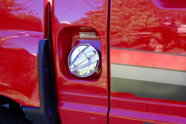 1987 Red Toyota Hilux Crew Cab Pickup