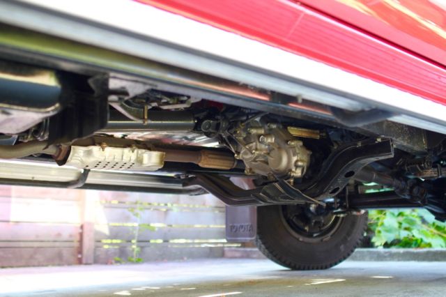 1987 Red Toyota Hilux Crew Cab Pickup