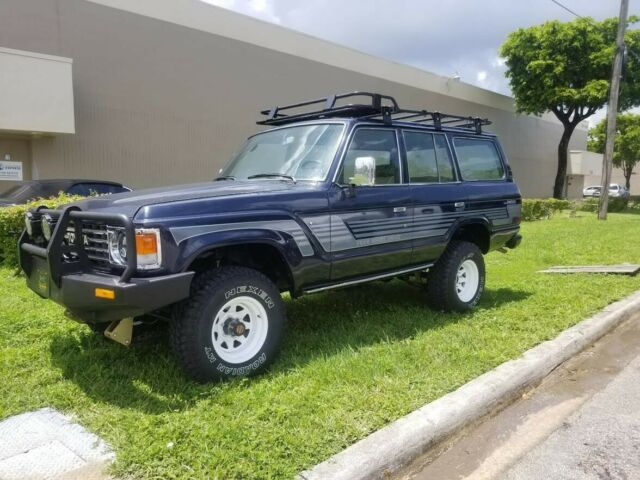 1987 Blue Toyota Land Cruiser SUV