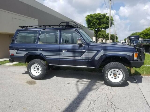 1987 Blue Toyota Land Cruiser SUV