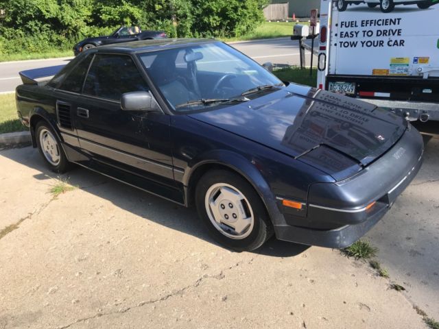 1987 Blue Toyota MR2 Coupe