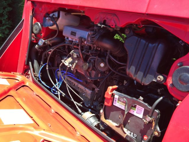 1987 Red Toyota Land Cruiser Coupe