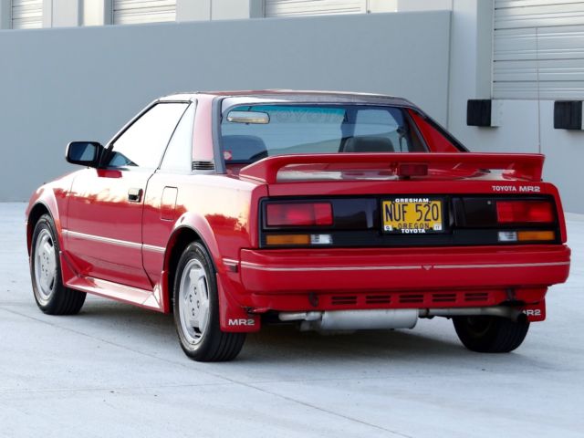 1987 Red Toyota MR2 Coupe