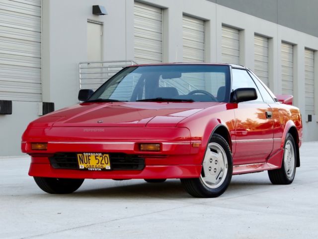 1987 Red Toyota MR2 Coupe