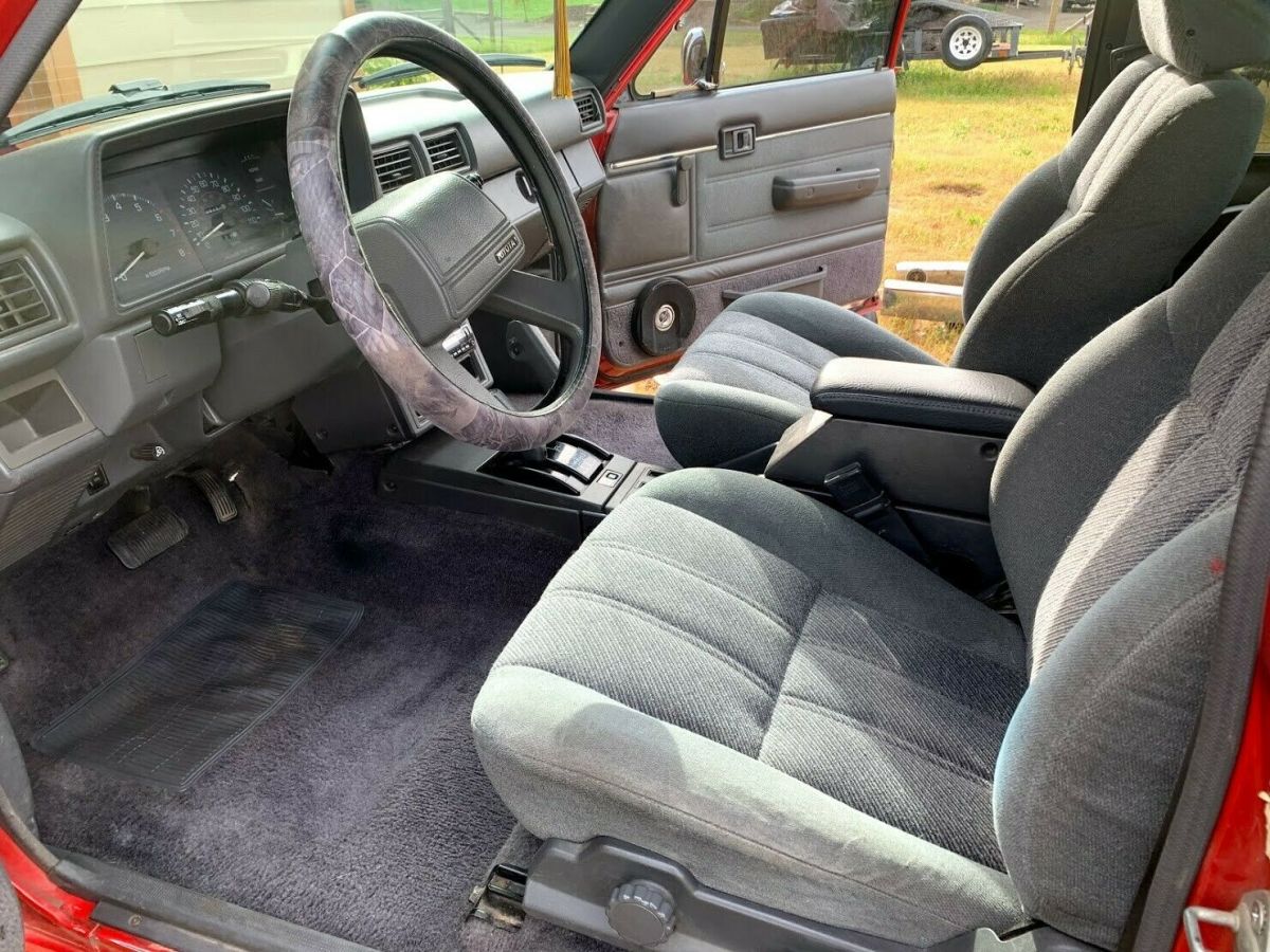 1987 Red Toyota Pickup Extended Cab Pickup