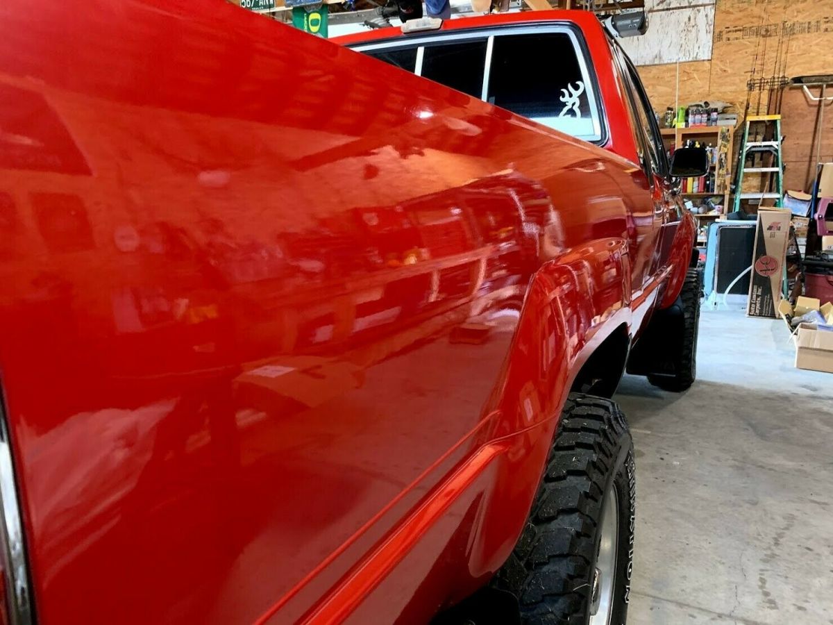 1987 Red Toyota Pickup Extended Cab Pickup
