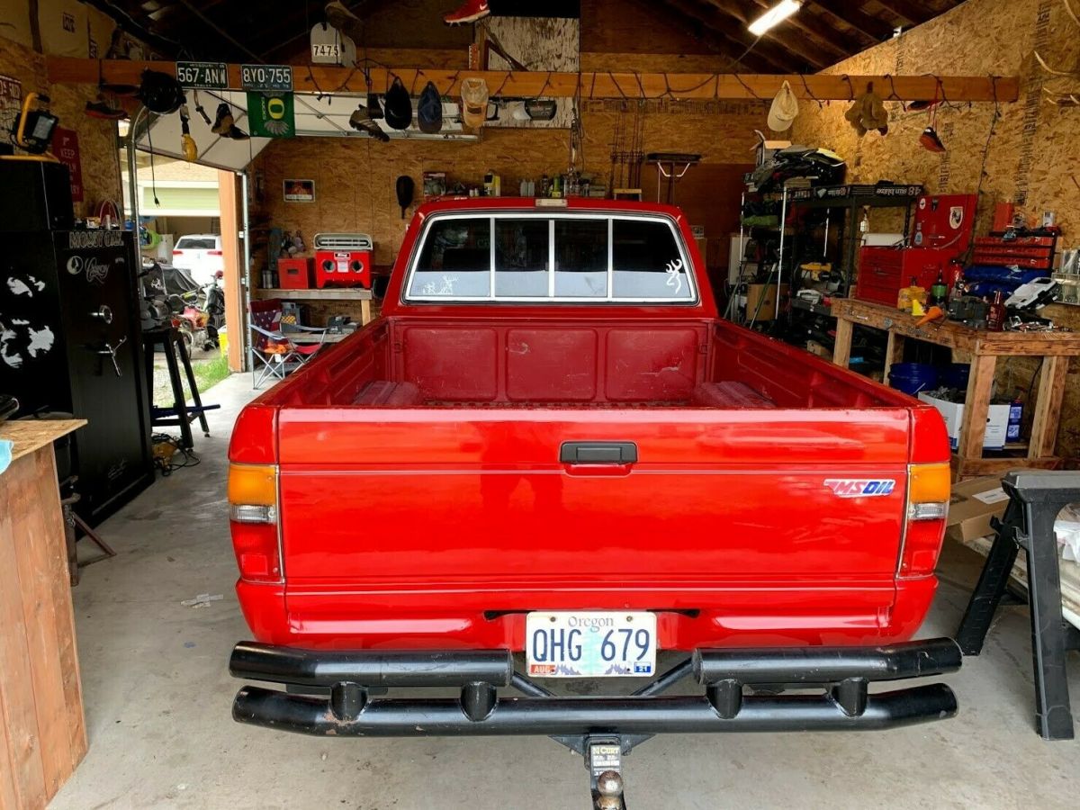 1987 Red Toyota Pickup Extended Cab Pickup