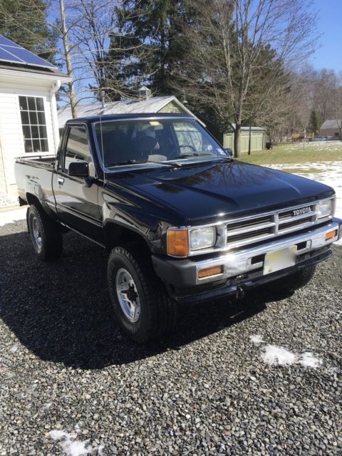 1987 Black Toyota Tacoma Standard Cab Pickup