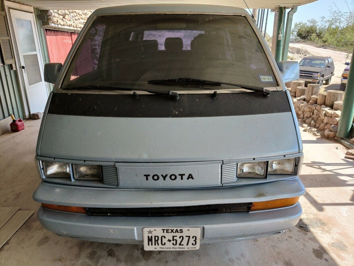 1987 Blue Toyota Van Van
