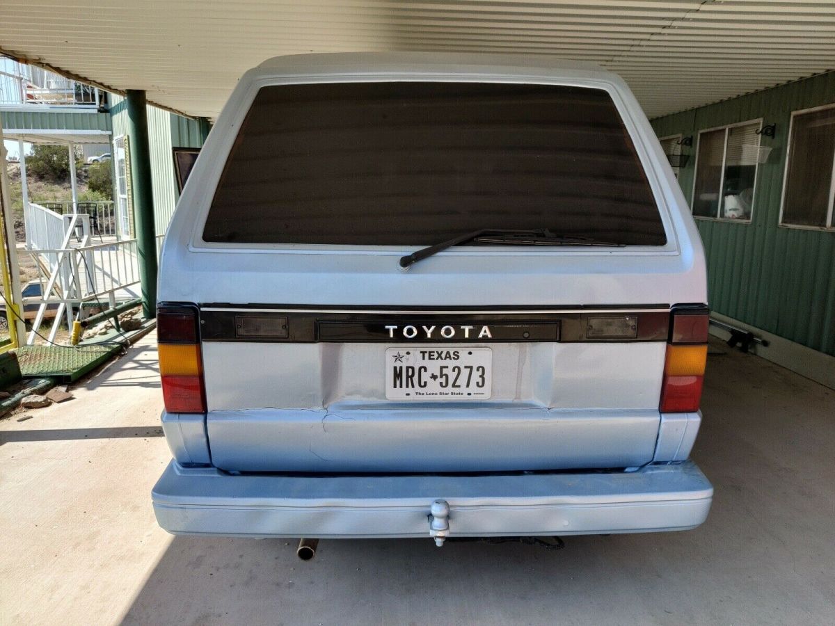 1987 Blue Toyota Van Van