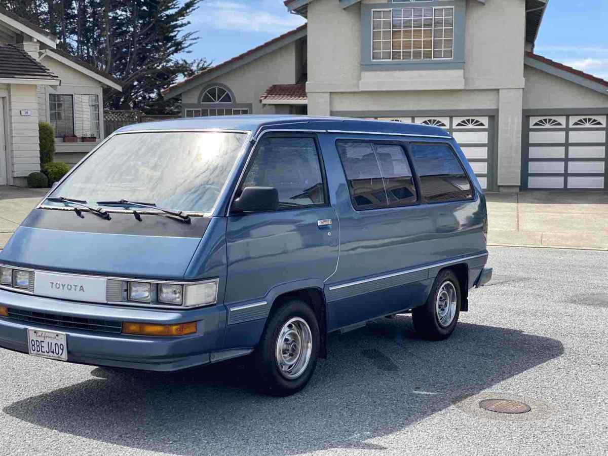 1987 Blue Toyota Van Van