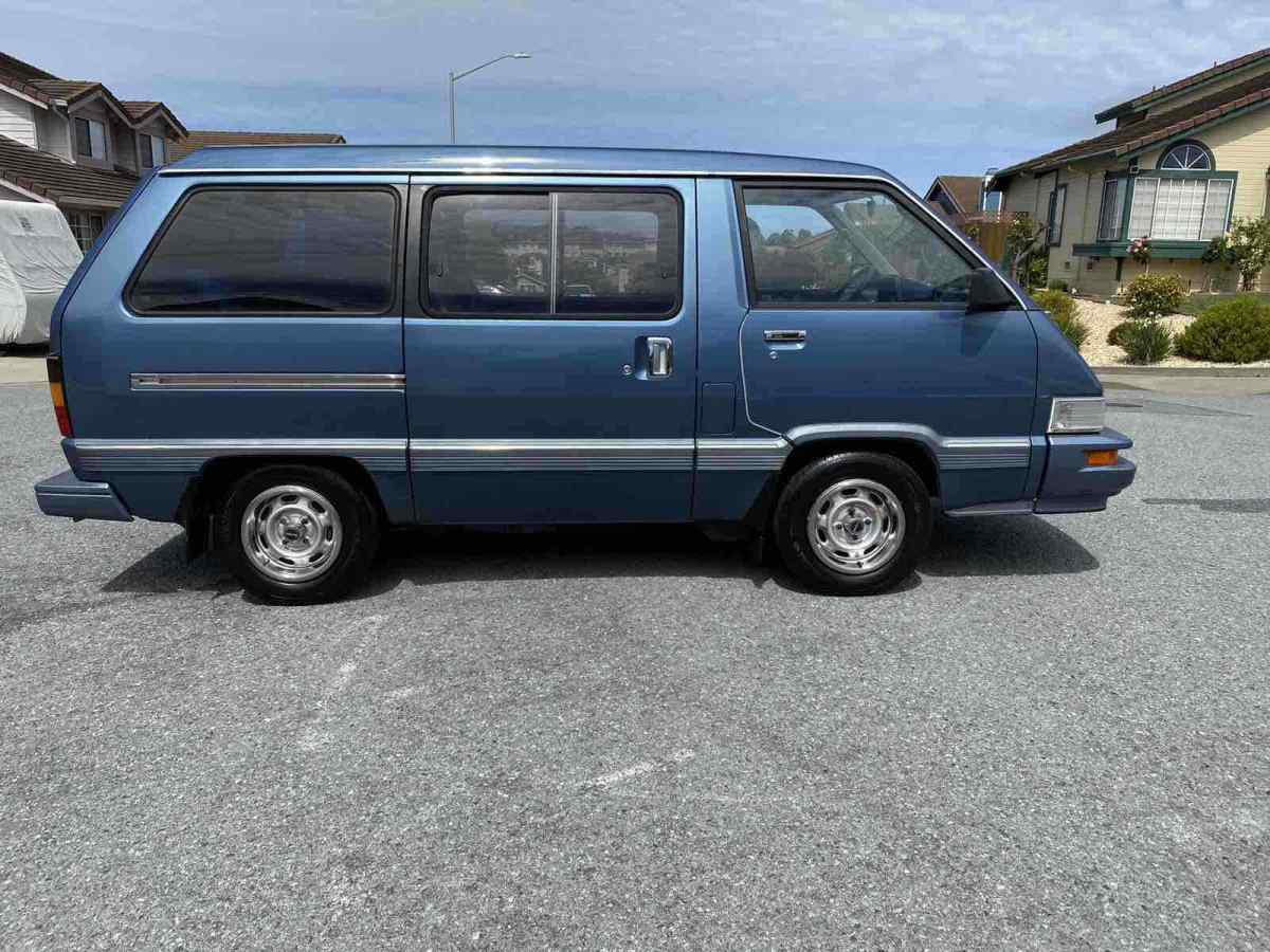 1987 Blue Toyota Van Van