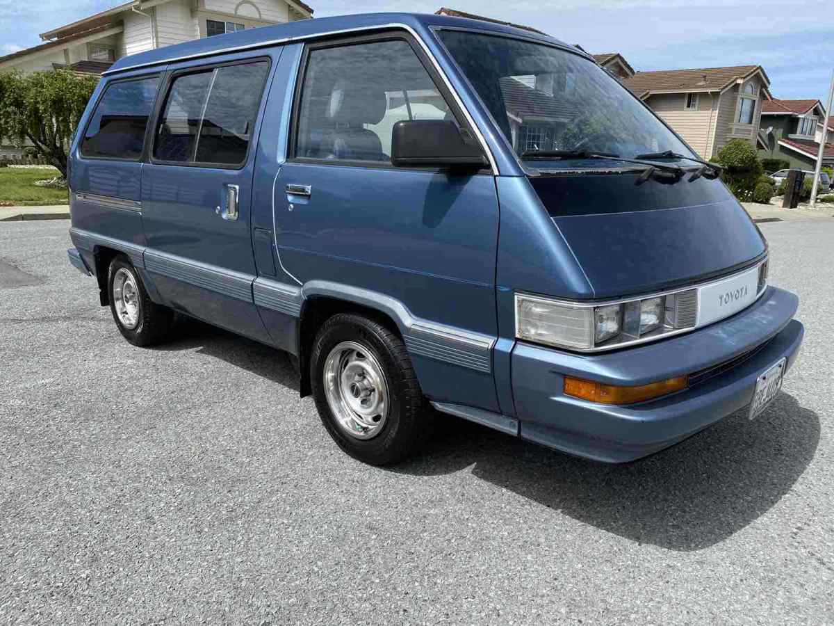 1987 Blue Toyota Van Van