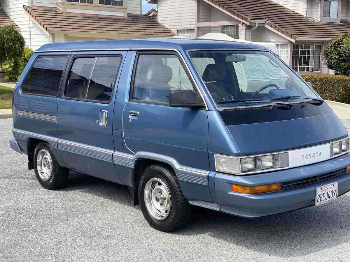 1987 Blue Toyota Van Van
