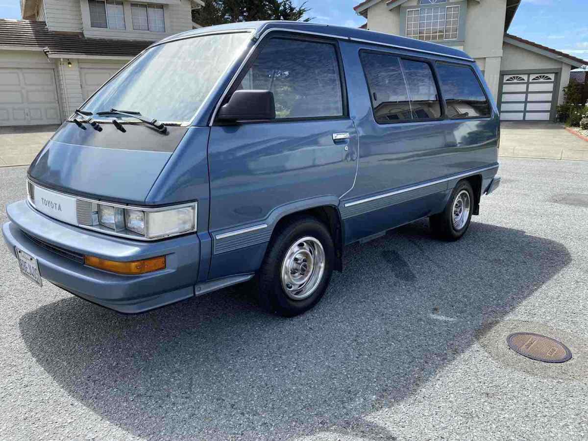 1987 Blue Toyota Van Van