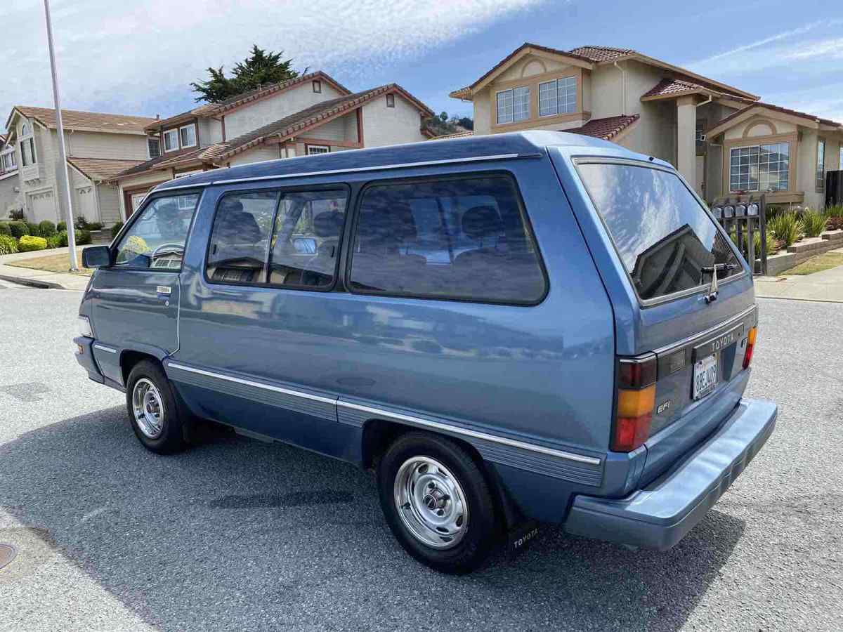 1987 Blue Toyota Van Van