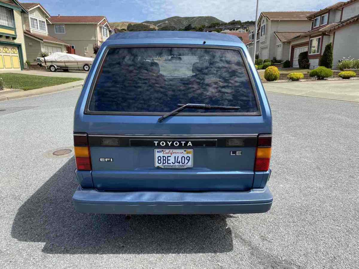 1987 Blue Toyota Van Van