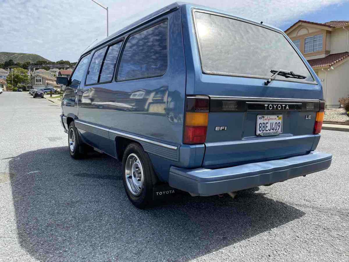 1987 Blue Toyota Van Van