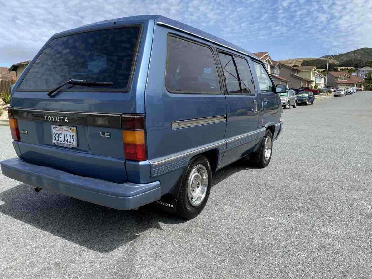 1987 Blue Toyota Van Van