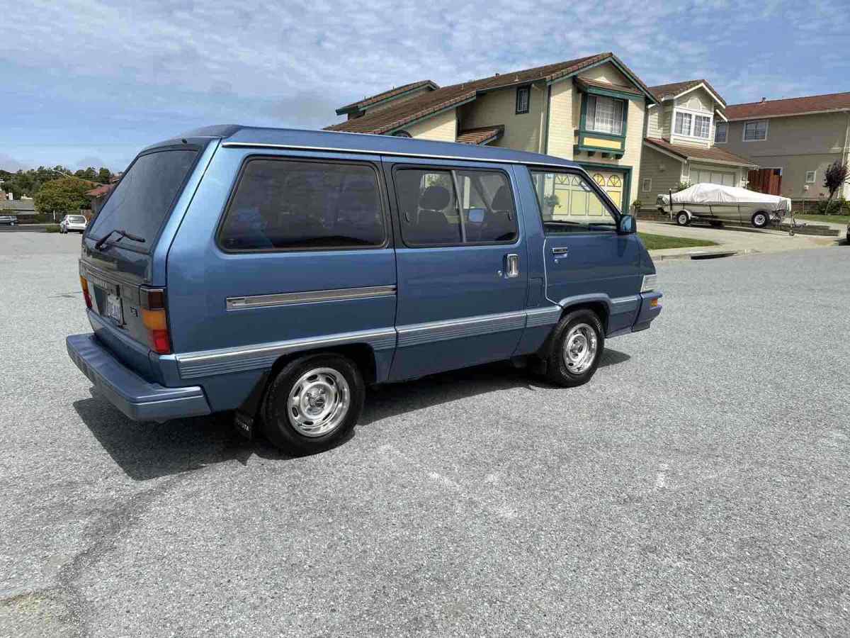 1987 Blue Toyota Van Van