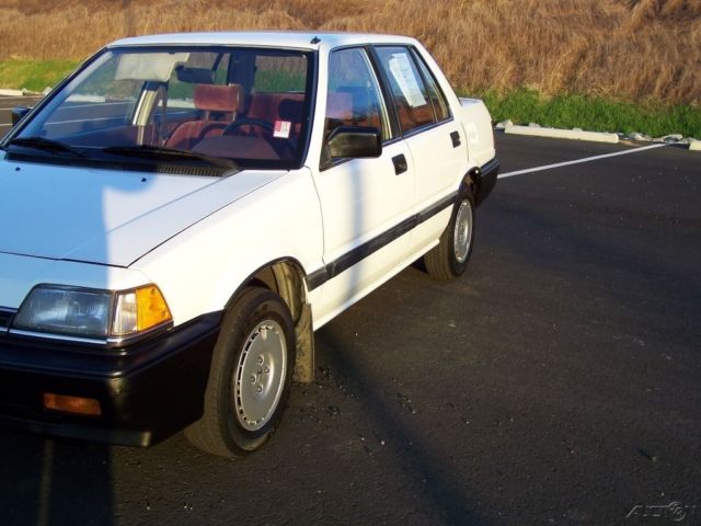 1987 White Honda Civic