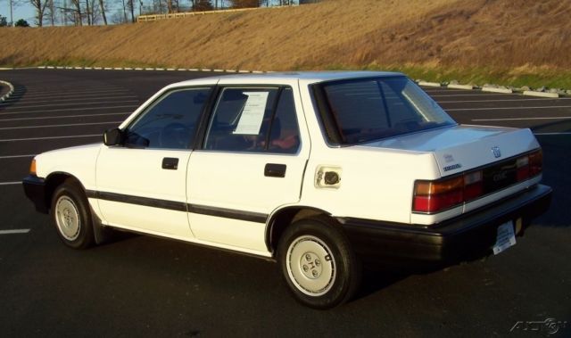 1987 White Honda Civic