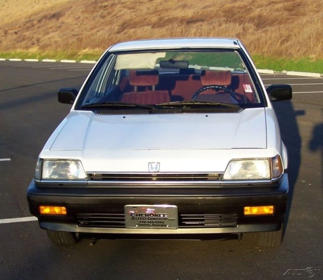 1987 White Honda Civic