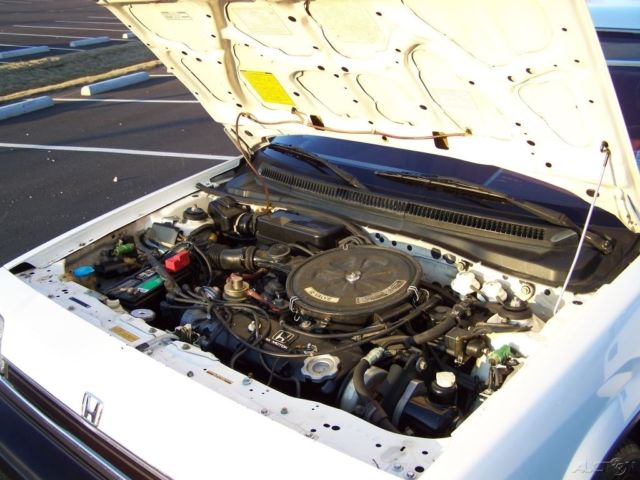 1987 White Honda Civic