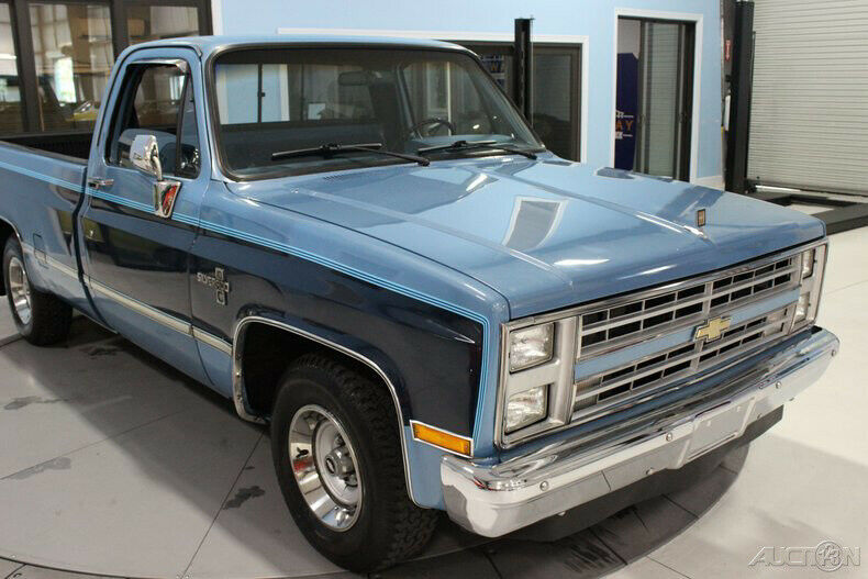 1987 Blue Chevrolet R/V 10 Series Pickup Truck