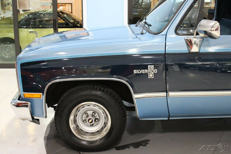 1987 Blue Chevrolet R/V 10 Series Pickup Truck