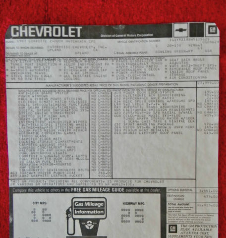 1987 Medium Gray Metallic Chevrolet Corvette Hatchback