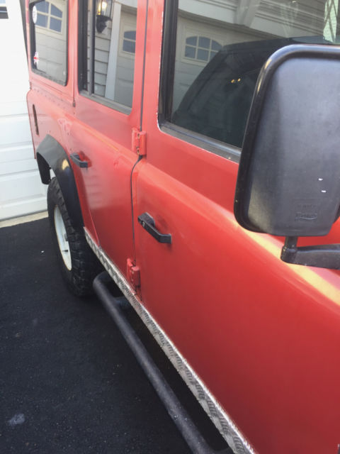 1987 Red Land Rover Defender SUV