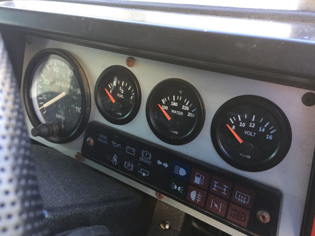 1987 Red Land Rover Defender SUV