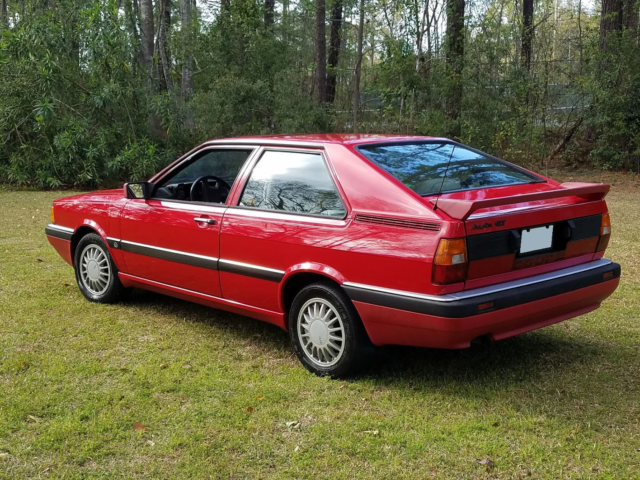 1987 Tornado Red Audi Coupe GT Coupe
