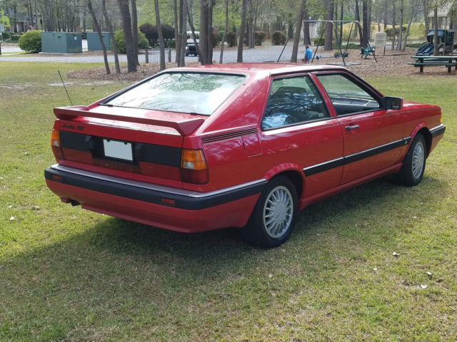 1987 Tornado Red Audi Coupe GT Coupe