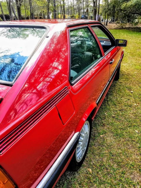 1987 Tornado Red Audi Coupe GT Coupe
