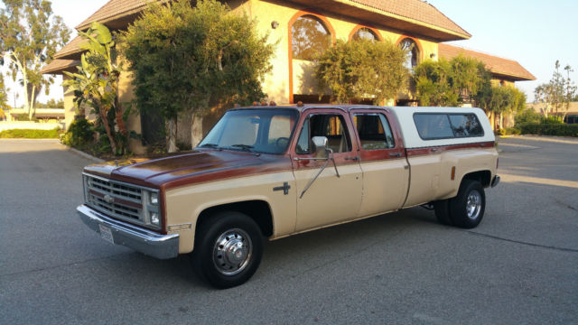 1987 Brown Chevrolet C/K Pickup 3500 Crew Cab Pickup