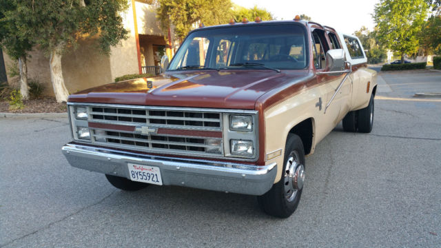 1987 Brown Chevrolet C/K Pickup 3500 Crew Cab Pickup