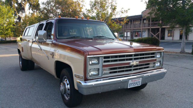 1987 Brown Chevrolet C/K Pickup 3500 Crew Cab Pickup