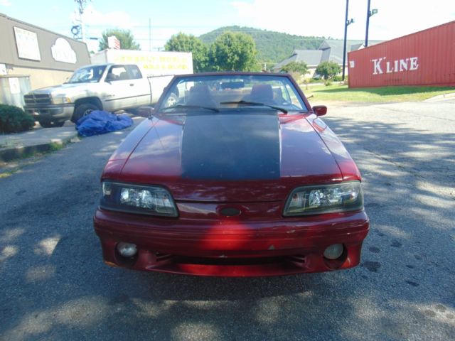1988 RED Ford Mustang Convertible
