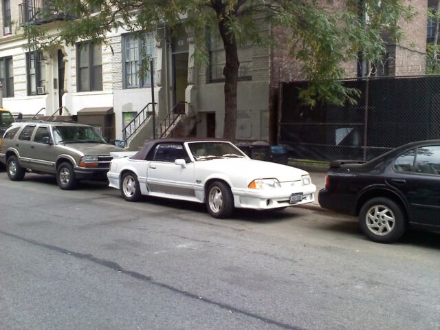 1988 White Ford Mustang Convertible