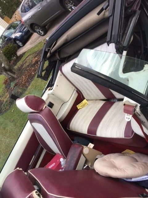 1988 White Ford Mustang Convertible