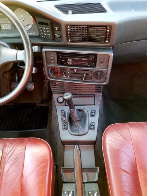 1988 White BMW 5-Series Sedan