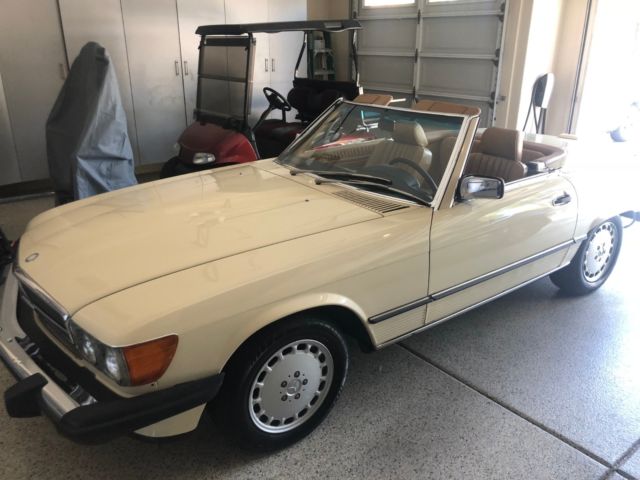 1988 Light Ivory Mercedes-Benz SL-Class Convertible